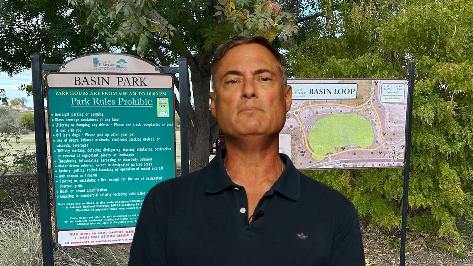Todd Balash at Basin Park in El Mirage